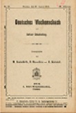 DEUTSCHES WOCHENSCHACH / 1910 vol 26, no 35